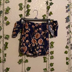 Tillys off the shoulder floral top